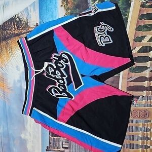 Bad Boy Basketball Shorts Biggie Smalls Notorious B.I.G XL New